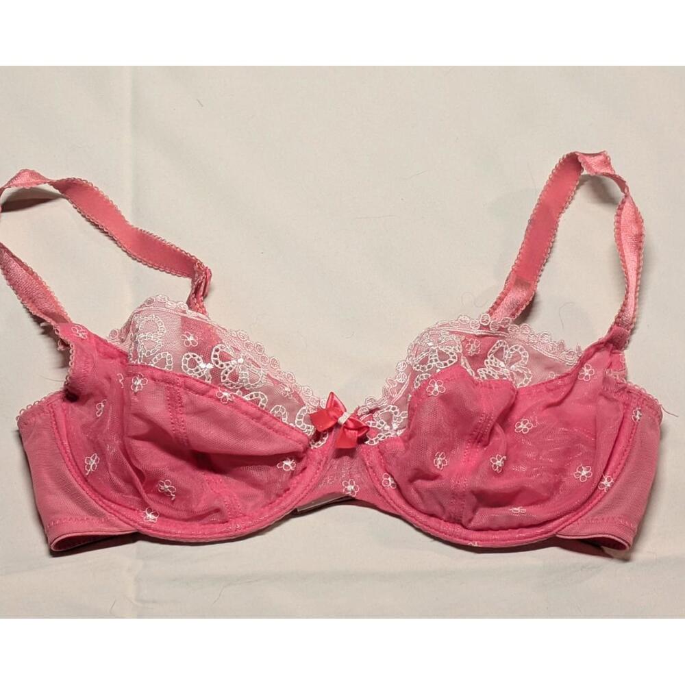 SOLD DO NOT BUY Lucy 30DD Unlined Bra Pink Wired Cleo by Panache 5851 EUC